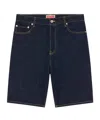 Kenzo Himawara Denim Shorts In Black