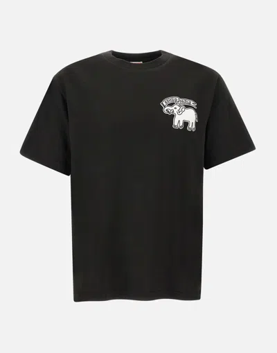 Kenzo Black  Paris Elephant Flag T-shirt