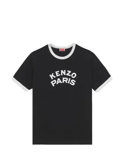 Kenzo Paris Emblem T-shirt In Black
