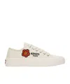 Kenzo Paris Foxy Lace-up Trainers In White