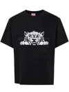 Kenzo Black Oversized T-shirt With Print In J Black