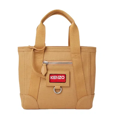 Kenzo Paris Mini Tote Bag In Brown