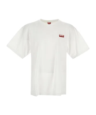 Kenzo Paris Patch Cotton T-shirt In White