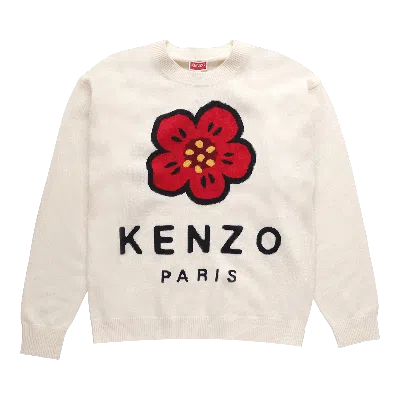 Pre-owned Kenzo Paris Regular Jumper 'off White' In Cream