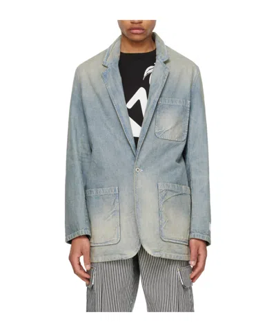 Kenzo Denim Blazer Jacket In Blue