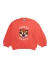 Kenzo Fleece Tiger In Orange