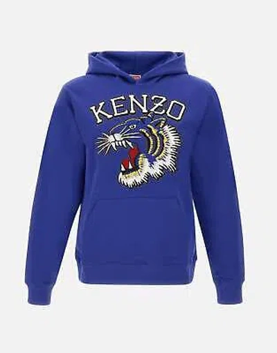 Pre-owned Kenzo Paris Tiger Varsity Blue Cotton Sweatshirt 100% Original