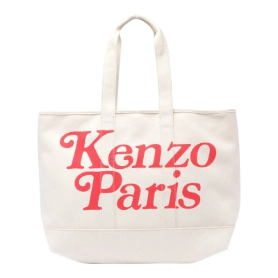 Kenzo Paris Tote Bag In Ecru
