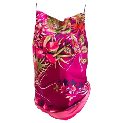 Pre-owned Kenzo Paris Vintage Silk Tank Top In Red
