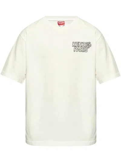 Kenzo Pas De Mer Cotton T-shirt In White