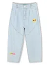 Kenzo Patch-embellished Jeans In Blue