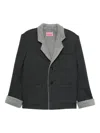 Kenzo Patch-pocket Jacket In Gray