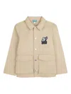 Kenzo Patch-pocket Jacket In Brown