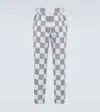 Kenzo Patchwork Straight-leg Pants In Midnight Blue