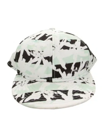 Pre-owned Kenzo Pattern Print Baseball Cap In Green