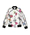 Kenzo Pattern Printed Baseball Jacket In White