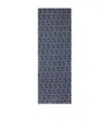 Kenzo Pattern Scarf In Blue