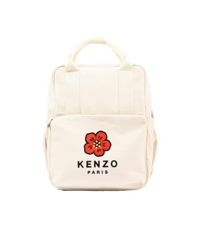 Kenzo Patterned Diaper Bag In White