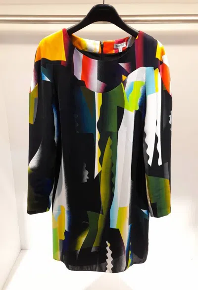 Kenzo Patterned Dress In Black