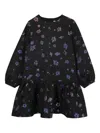 Kenzo Patterned Dress In Black