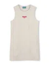 Kenzo Patterned-jacquard Dress In Neutrals