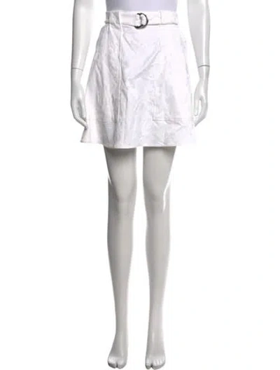 Pre-owned Kenzo Patterned Mini Skirt In Gray