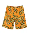 Kenzo Patterned Shorts In Orange