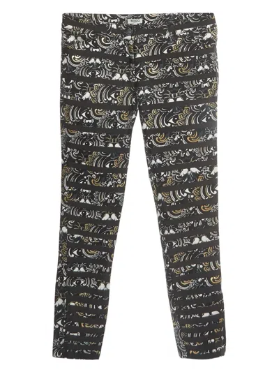Pre-owned Kenzo Patterned Trousers