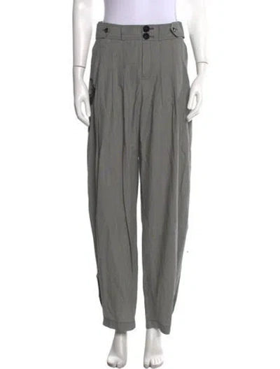 Pre-owned Kenzo Patterned Wide Leg Pants In Grey