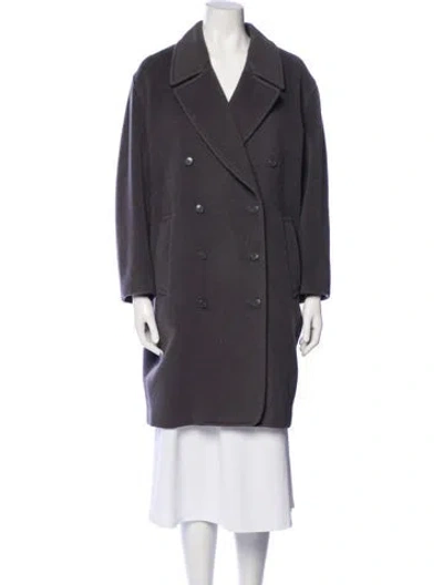 Pre-owned Kenzo Peacoat In Gray