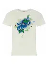 Kenzo 'peonies' Floral Print T-shirt