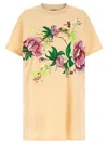 Kenzo 'floral Graphic Kimono Sleeve Dress'