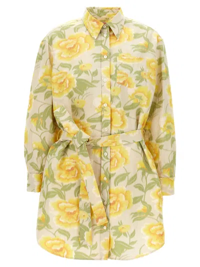 KENZO KENZO ' PEONIES KIMONO SLEEVE' DRESS