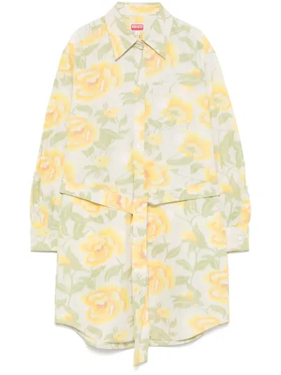 KENZO PEONIES MINI DRESS