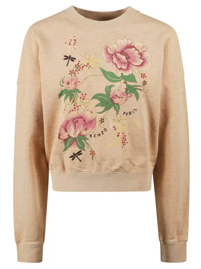 KENZO PEONIES SHORT SWEATSHIRT