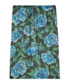 Kenzo Midirock Mit Pfingstrosen-print In Green