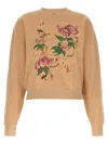 Kenzo Peonies Crew Neck Floral Print Sweatshirt