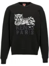 Kenzo "happy Tiger" Sweatshirt In Black