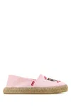 KENZO PINK CANVAS KENZO LUCKY TIGER ESPADRILLES