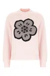 Kenzo Pink Cotton Blend Sweater In Pink