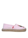 Kenzo Lucky Tiger Embroidered Espadrilles In Nude & Neutrals