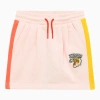 Kenzo Pink Cotton Skirt With Logo Patch In Pink