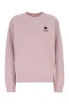 Kenzo Oversize Crew Neck Sweatshirt With Floral Back In Pink