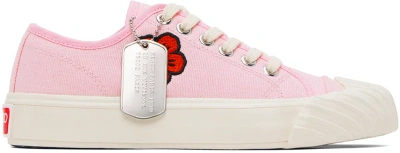 Kenzo Pink  Paris Boke Flower Sneakers In Faded Pink