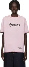 Kenzo Pink  Paris Futura 2000 Edition Reversible T-shirt In Pink