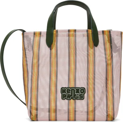 Kenzo Pink  Paris ' Coast Lines' Small Tote