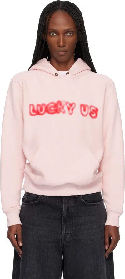 Kenzo Pink  Paris ' Words' Hoodie