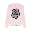 Kenzo Pink Cotton Blend Sweater In Pink