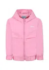 Kenzo Hooded Windbreaker In Pink
