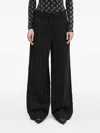 Kenzo Pinstripe Palazzo Pants In Black